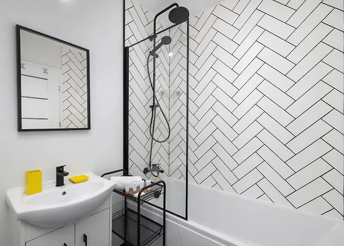 Center One-bedroom With Bathtub By Renters Appartement